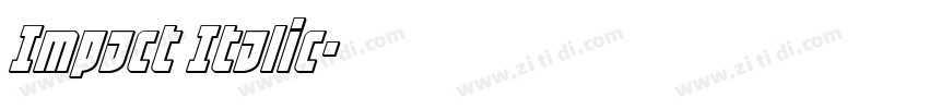 Impact Italic字体转换